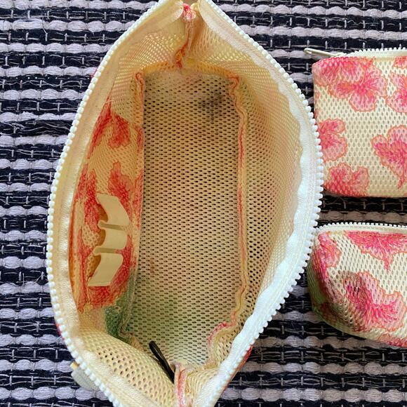 🌿Dagne Dover Hunter Yellow Floral 3 Piece Makeup Toiletry Bags - Picture 5 of 16